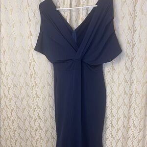 Elegant Navy Blue Women's Dress